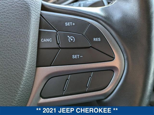 used 2021 Jeep Cherokee car, priced at $23,750