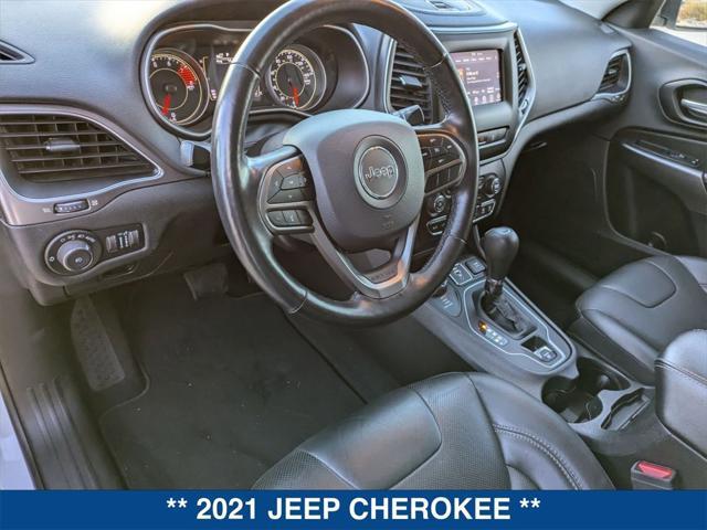 used 2021 Jeep Cherokee car, priced at $23,750