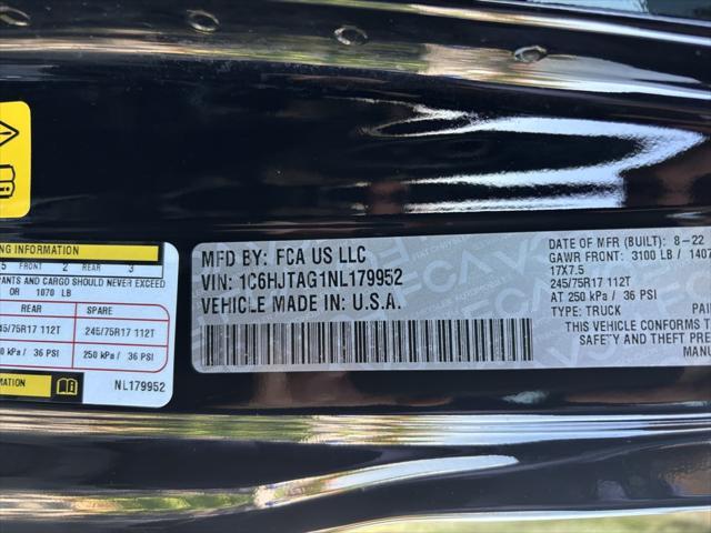 used 2022 Jeep Gladiator car, priced at $28,800