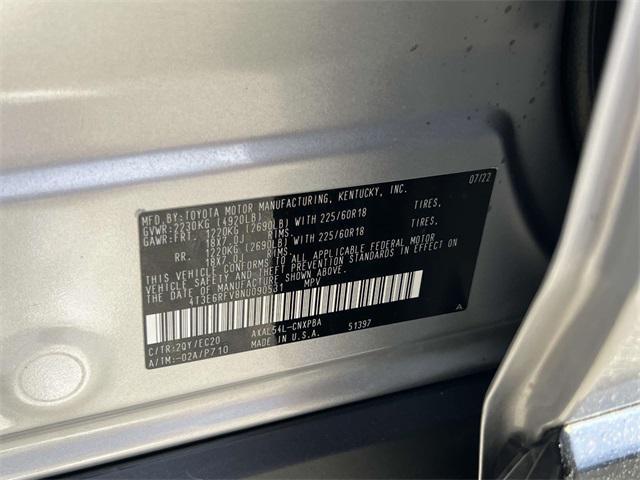 used 2022 Toyota RAV4 Hybrid car, priced at $36,990