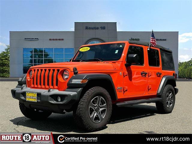 used 2018 Jeep Wrangler Unlimited car, priced at $22,990