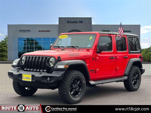 used 2020 Jeep Wrangler Unlimited car, priced at $24,995