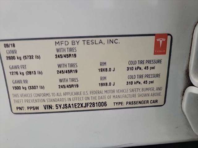 used 2018 Tesla Model S car, priced at $28,548