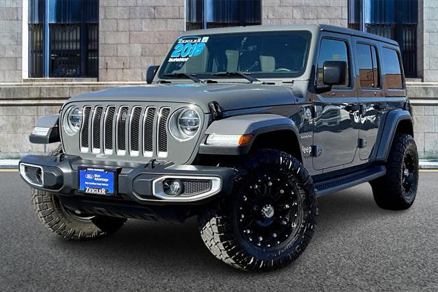 used 2018 Jeep Wrangler Unlimited car, priced at $28,498