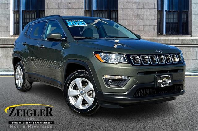 used 2021 Jeep Compass car, priced at $20,370