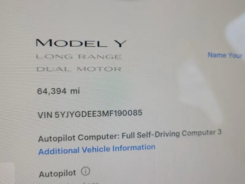 used 2021 Tesla Model Y car, priced at $20,999