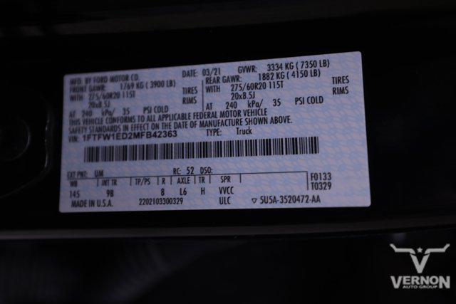 used 2021 Ford F-150 car, priced at $42,999
