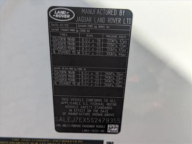 new 2025 Land Rover Defender car, priced at $73,223