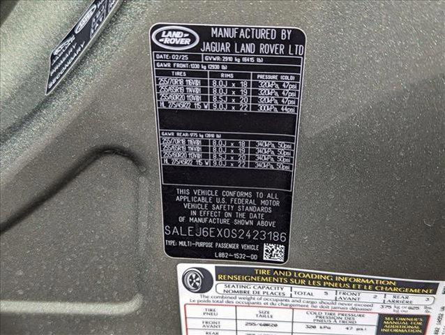 new 2025 Land Rover Defender car, priced at $75,923