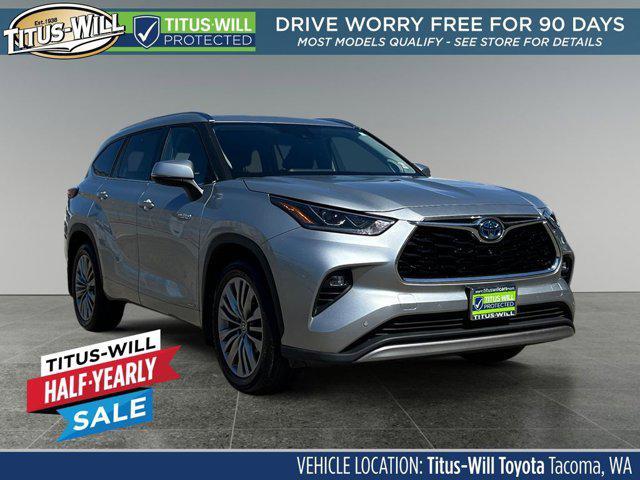used 2021 Toyota Highlander Hybrid car, priced at $49,998