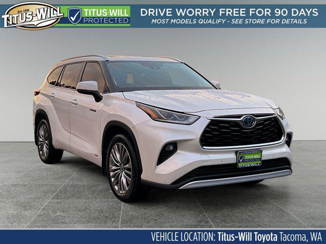 used 2021 Toyota Highlander Hybrid car, priced at $47,999