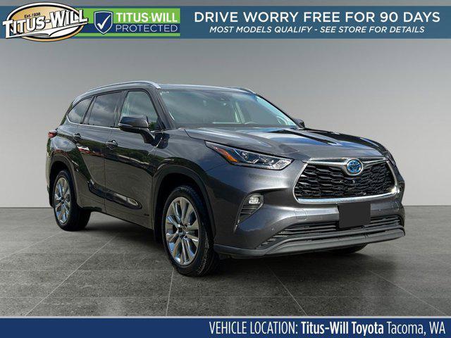 used 2022 Toyota Highlander Hybrid car, priced at $46,987