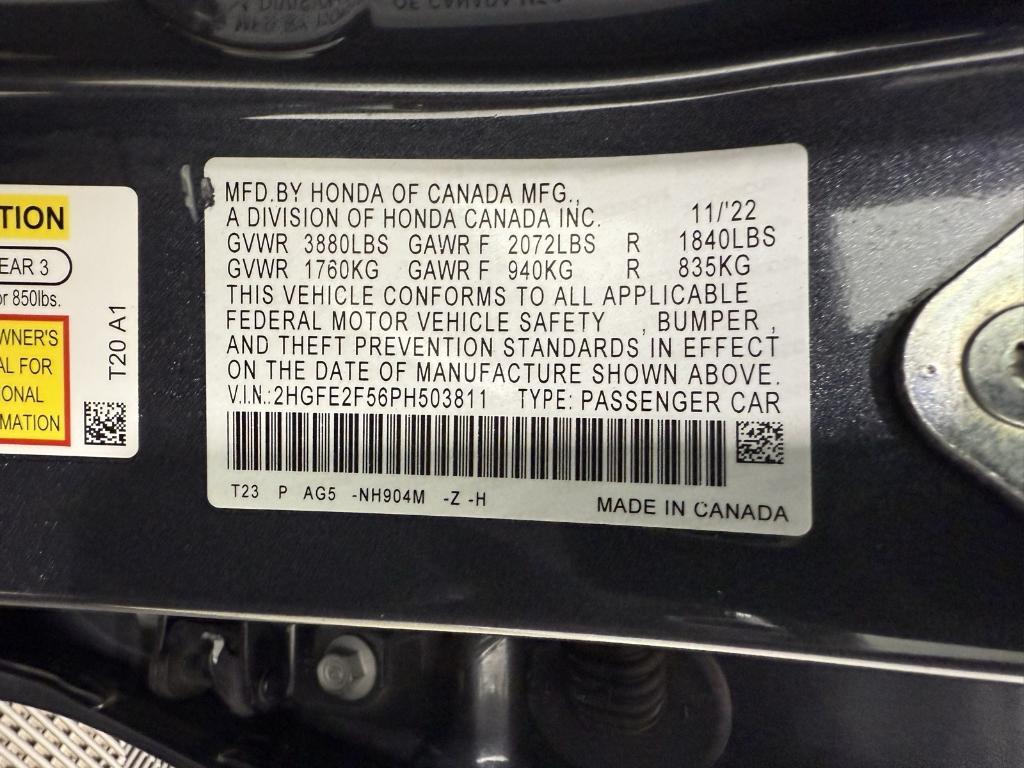 used 2023 Honda Civic car, priced at $21,580