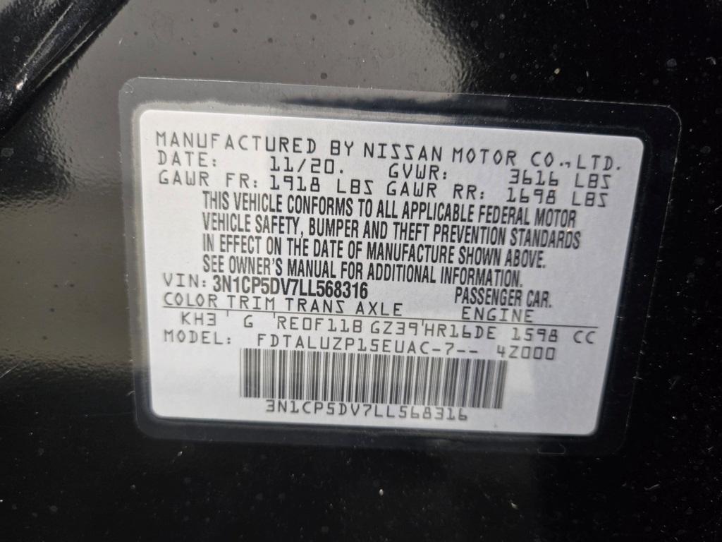 used 2020 Nissan Kicks car, priced at $17,880