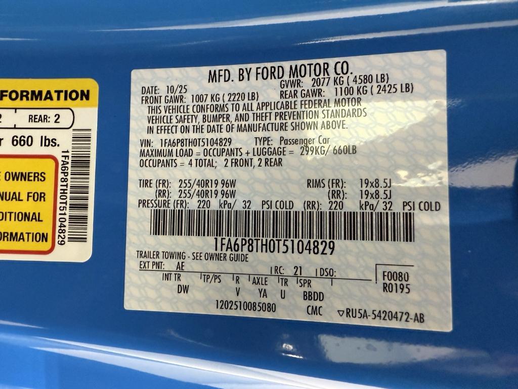 new 2026 Ford Mustang car, priced at $36,645