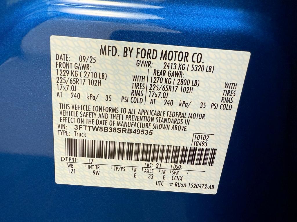 new 2025 Ford Maverick car, priced at $33,455