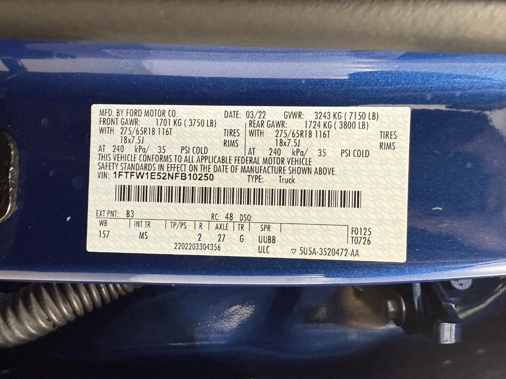 used 2022 Ford F-150 car, priced at $41,880