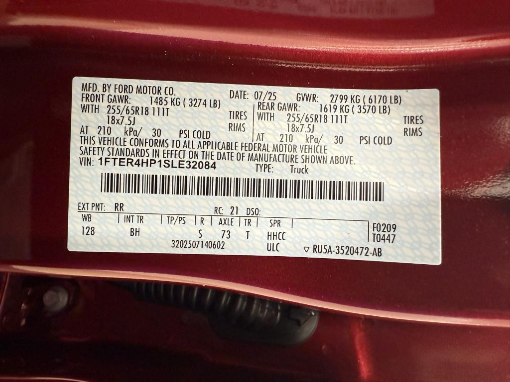 new 2025 Ford Ranger car, priced at $46,303