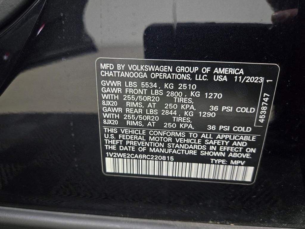 used 2024 Volkswagen Atlas Cross Sport car, priced at $33,840