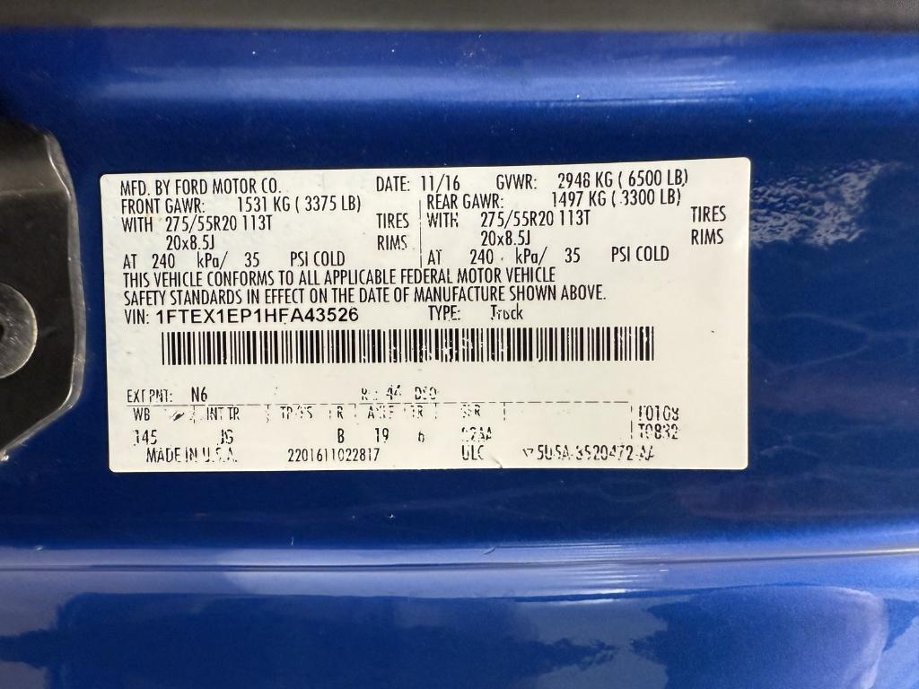 used 2017 Ford F-150 car, priced at $19,980
