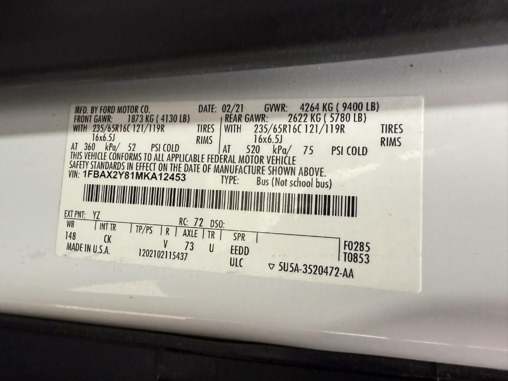 used 2021 Ford Transit-350 car, priced at $36,880