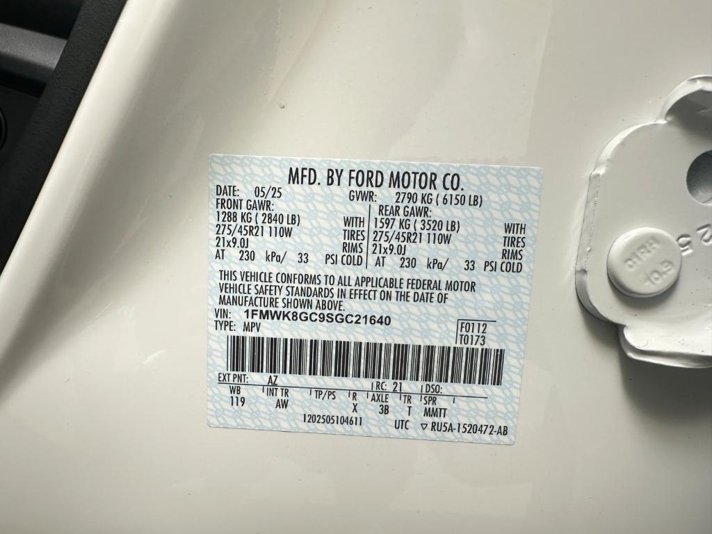 new 2025 Ford Explorer car, priced at $60,525