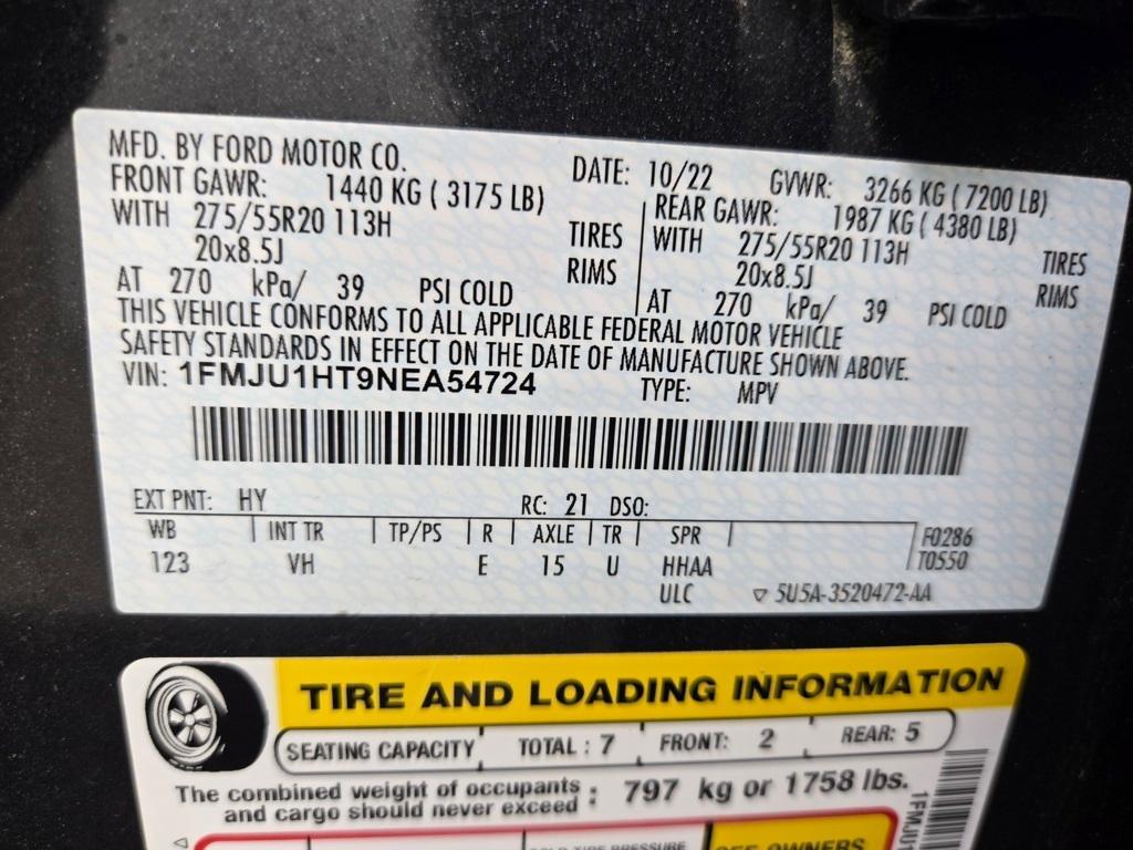 used 2022 Ford Expedition car, priced at $46,480