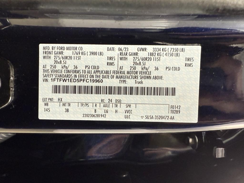 used 2023 Ford F-150 car, priced at $54,450