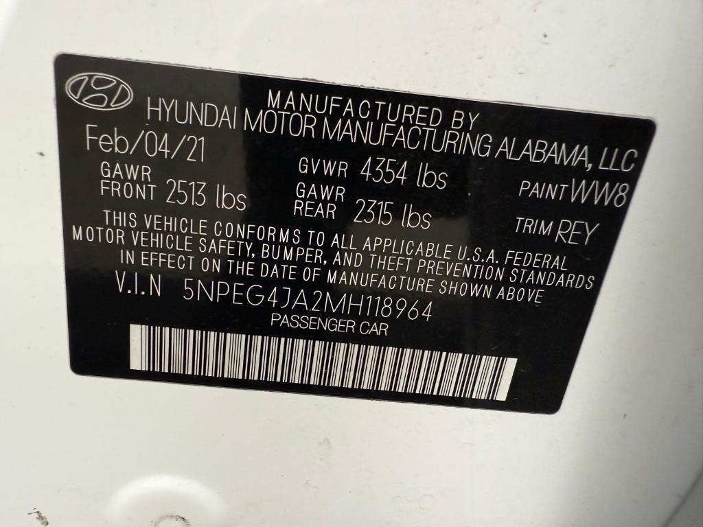 used 2021 Hyundai Sonata car, priced at $15,380