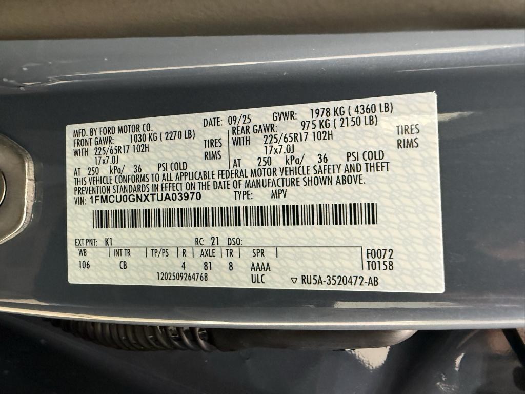 new 2026 Ford Escape car, priced at $36,255