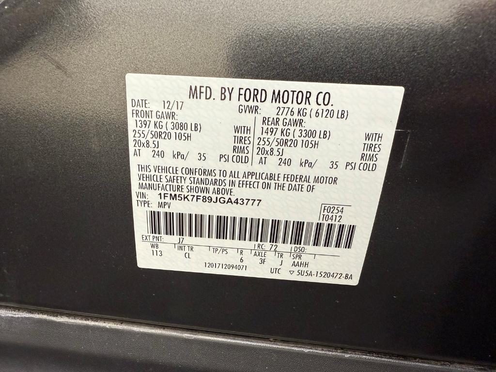 used 2018 Ford Explorer car, priced at $10,480