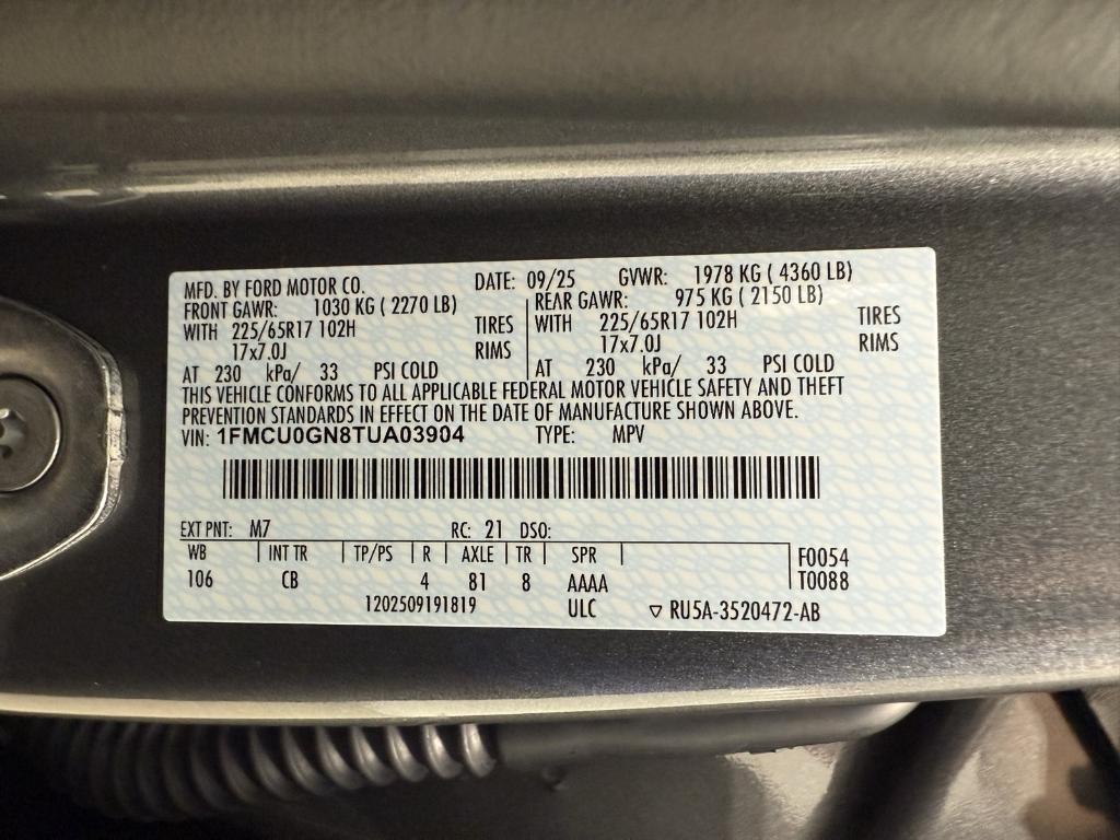 new 2026 Ford Escape car, priced at $37,355