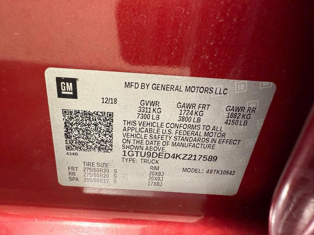 used 2019 GMC Sierra 1500 car, priced at $34,530