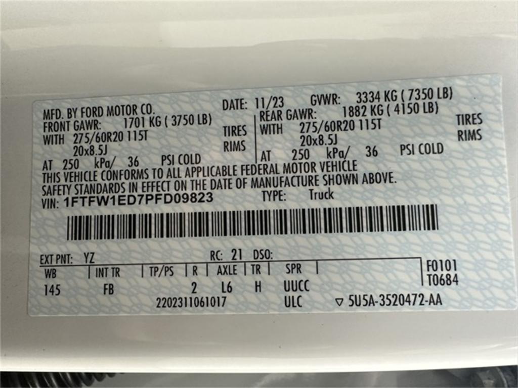 new 2023 Ford F-150 car, priced at $51,880