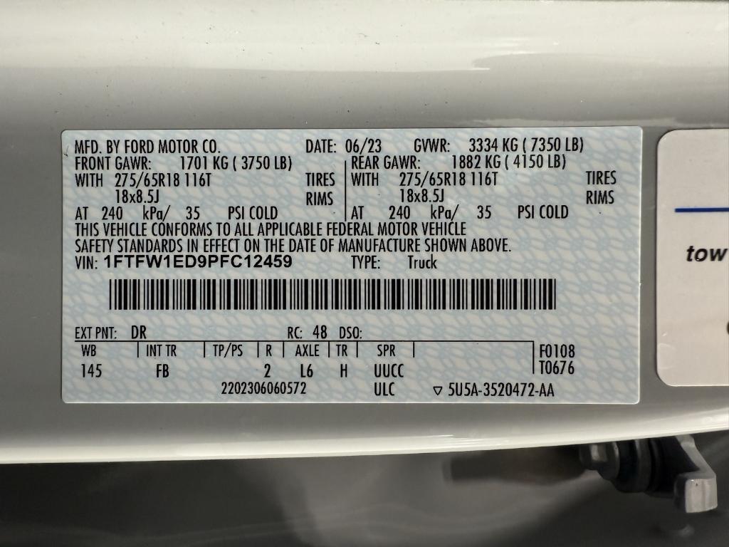 used 2023 Ford F-150 car, priced at $42,980