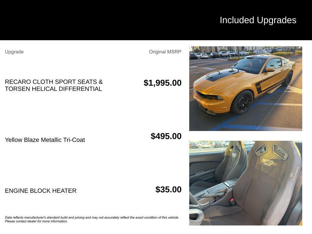 used 2012 Ford Mustang car, priced at $39,884