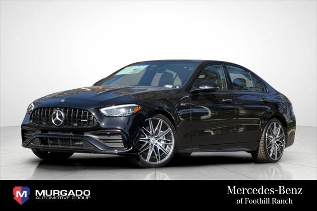 new 2025 Mercedes-Benz AMG C 43 car, priced at $64,463