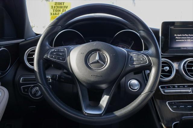 used 2018 Mercedes-Benz C-Class car, priced at $17,450