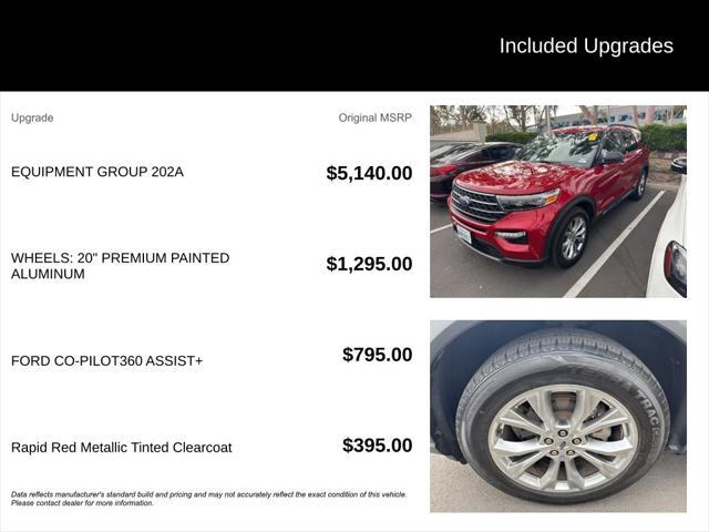 used 2020 Ford Explorer car, priced at $21,484