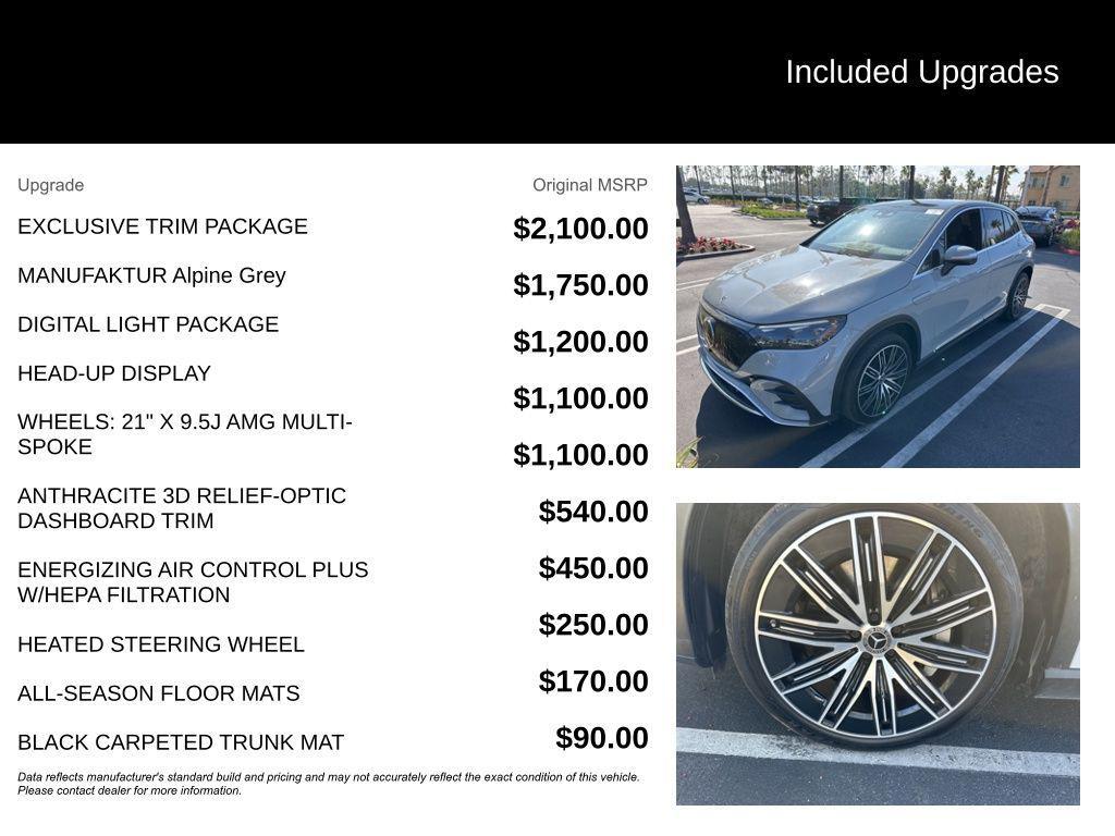 used 2023 Mercedes-Benz EQE 500 car, priced at $53,894