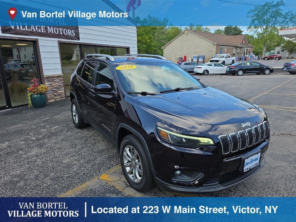 used 2021 Jeep Cherokee car, priced at $22,495