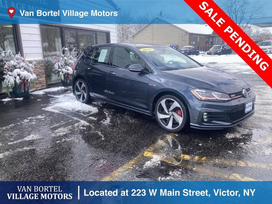 used 2018 Volkswagen Golf GTI car, priced at $19,900