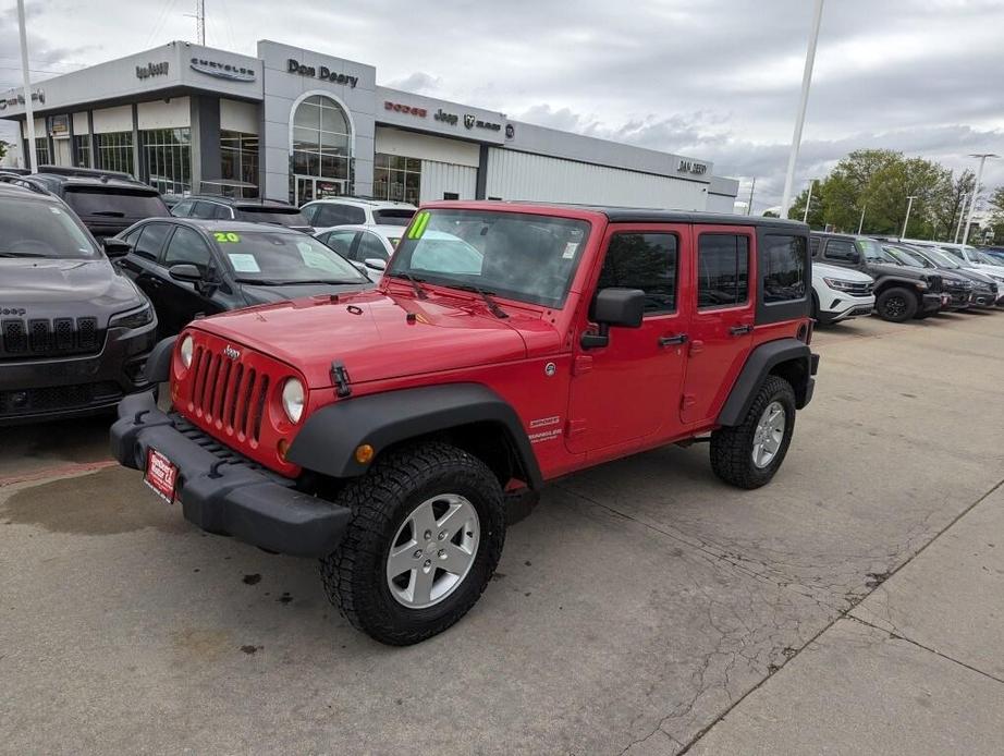 used 2011 Jeep Wrangler Unlimited car, priced at $14,371