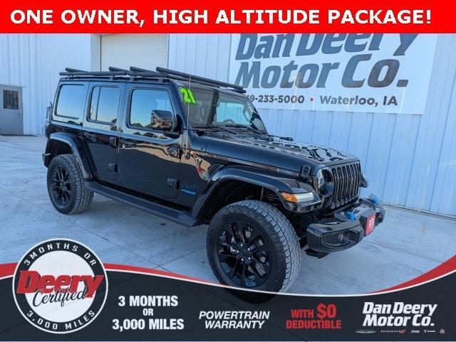 used 2021 Jeep Wrangler Unlimited 4xe car, priced at $27,818