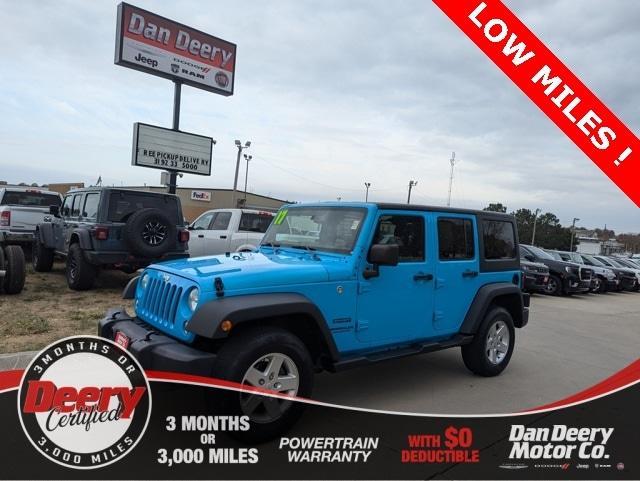 used 2017 Jeep Wrangler Unlimited car, priced at $24,237