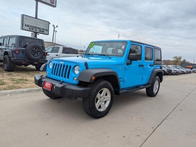 used 2017 Jeep Wrangler Unlimited car, priced at $24,237