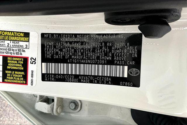 used 2022 Toyota Camry car, priced at $26,777