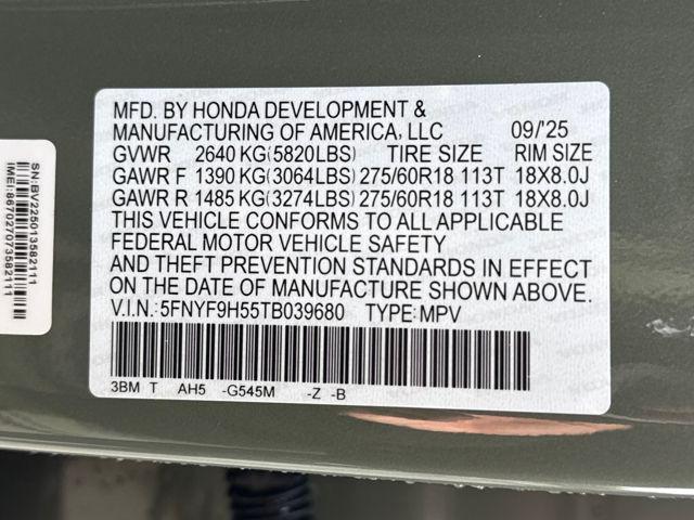 new 2026 Honda Passport car, priced at $51,775