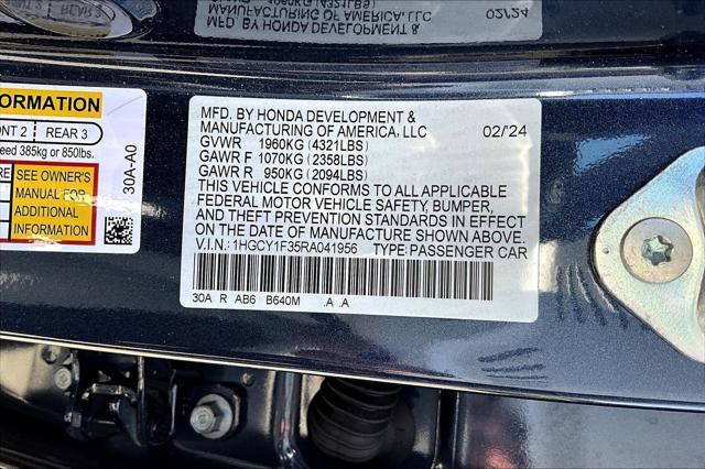 used 2024 Honda Accord car, priced at $27,977