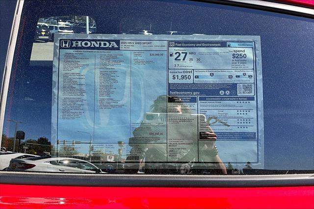 new 2025 Honda HR-V car, priced at $30,395